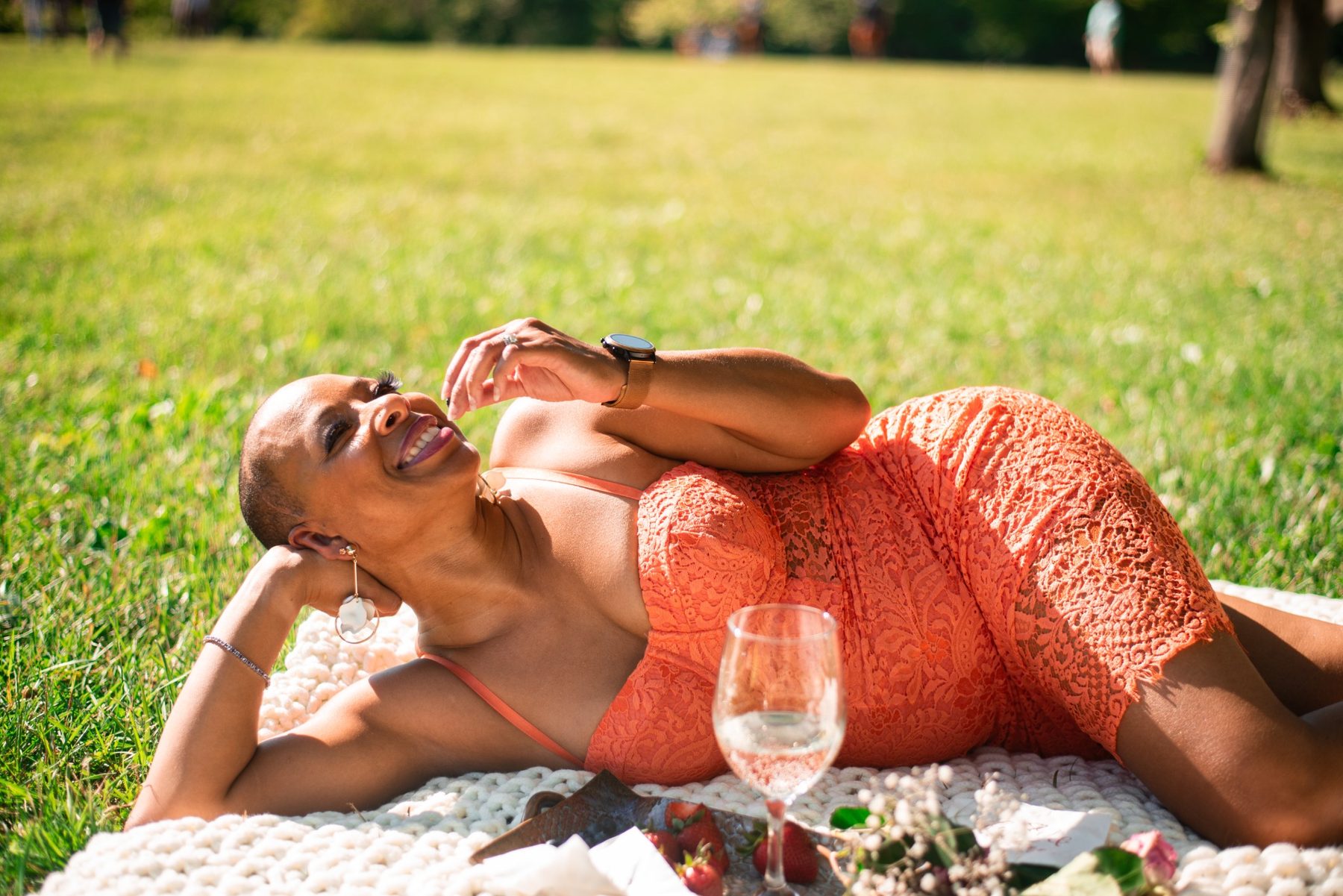 Outdoor lifestyle portrait