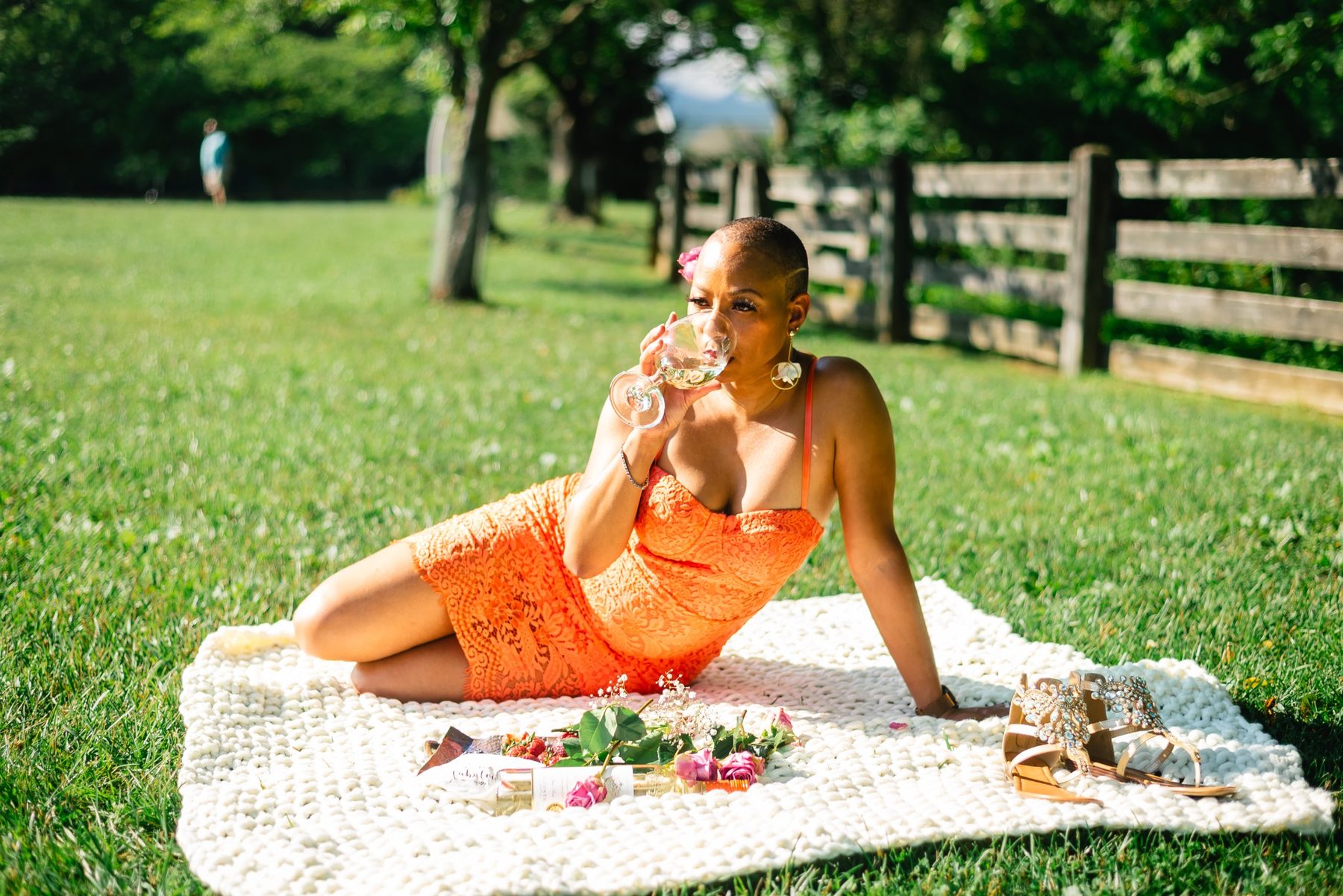 Outdoor lifestyle portrait