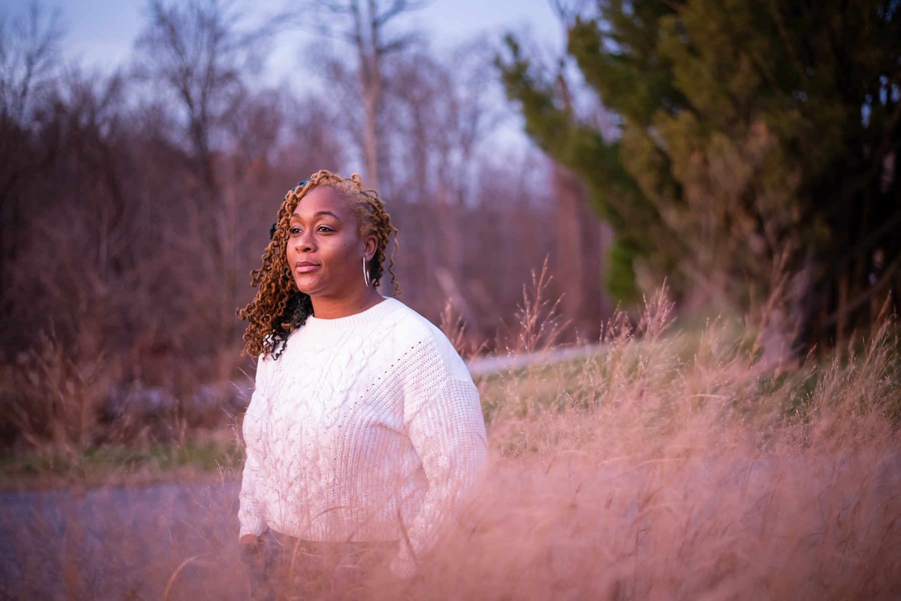 Soft outdoor portrait