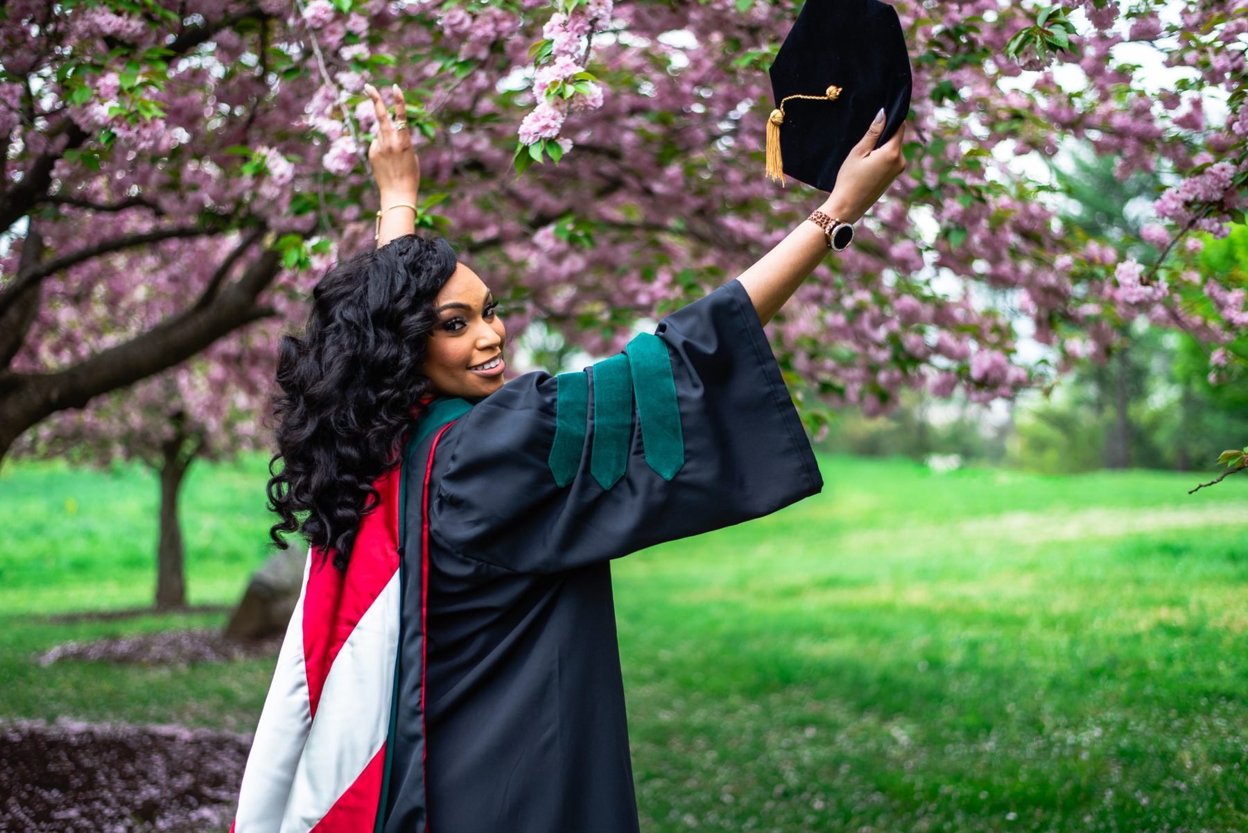 Graduation celebration portrait
